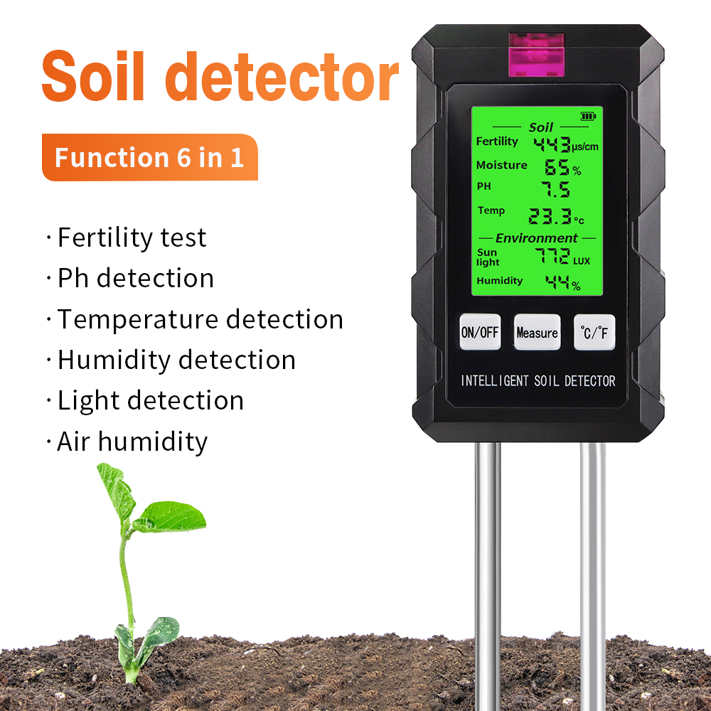Ph Meter Digital Water Tester - Testeur numérique de sol 6 en