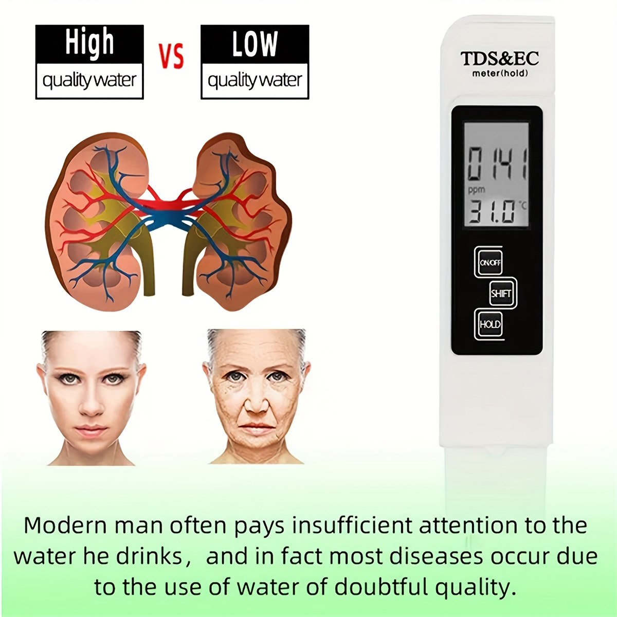 Stylo de détection de qualité  - Ph Meter Digital Water Tester avis et prix