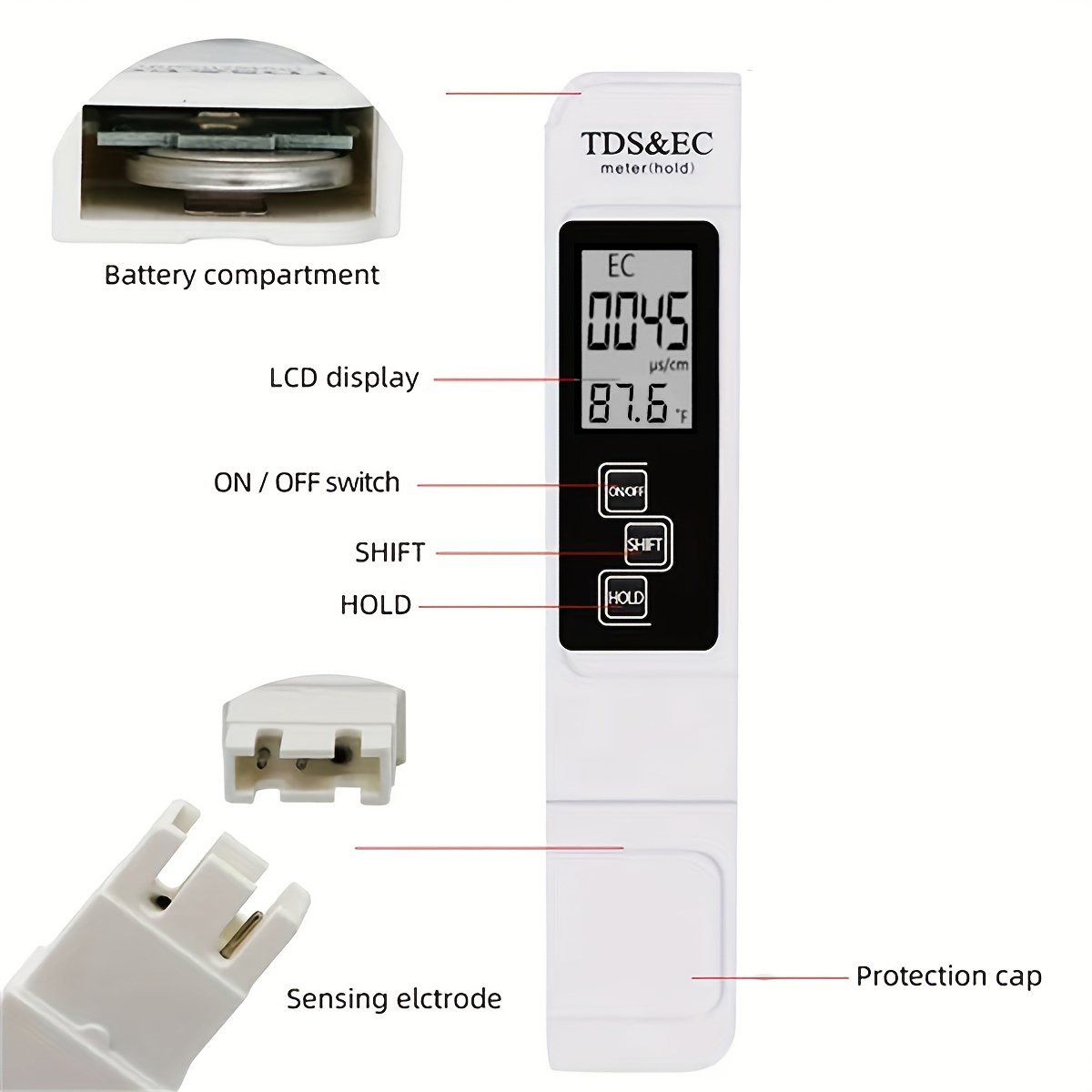 Stylo de détection de qualité  - Ph Meter Digital Water Tester avis et prix